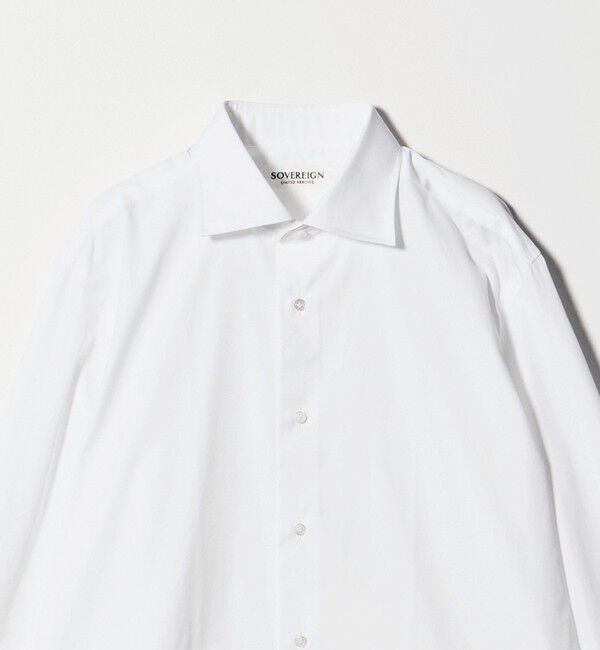 UNITED ARROWS「＜SOVEREIGN＞ALUMO ブロードクロス ハンドライン ワイドカラー シャツ」|シャツ・ブラウス|