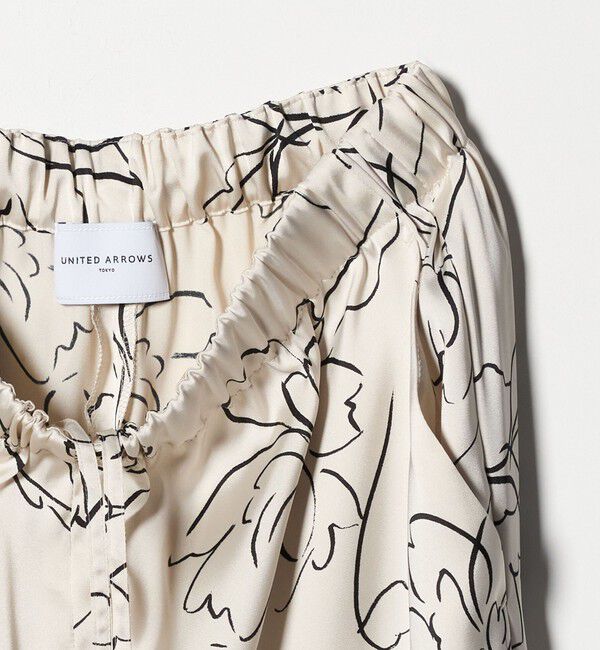 UNITED ARROWS「アブストラクトフラワー パンツ ‐ウォッシャブル‐」|チノ|