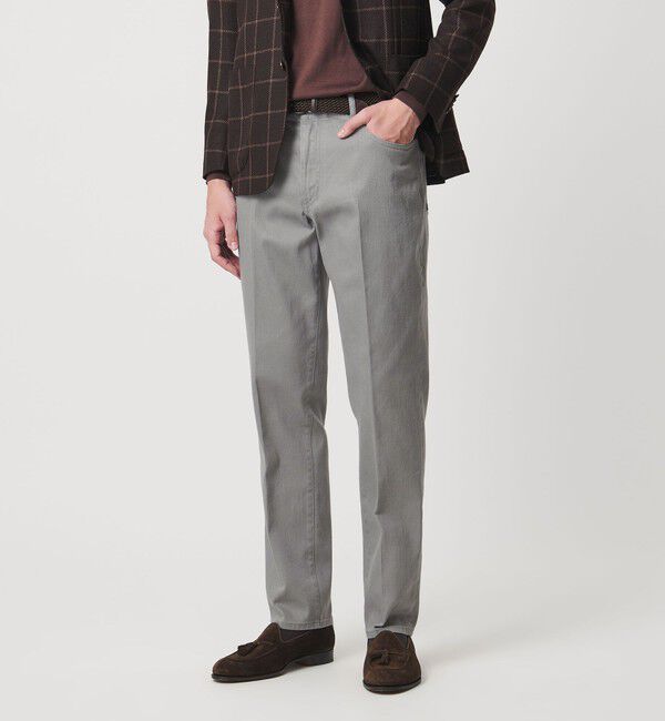 UNITED ARROWS「ドリル 5ポケット  ベーシック テーパード ノープリーツ パンツ」|チノ|