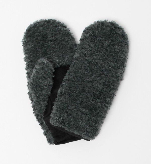 UNITED ARROWS green label relaxing「スリット ボア ミトン / 手袋」|手袋|