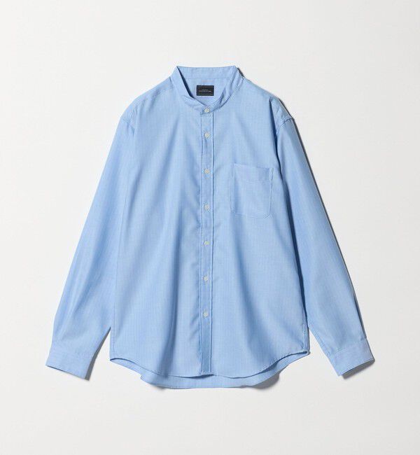 UNITED ARROWS green label relaxing「W/R オックスフォード バンドカラー 長袖 シャツ」|シャツ・ブラウス|LT.BLUE