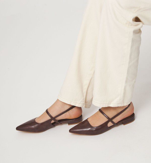 UNITED ARROWS green label relaxing「ポインテッド ストラップ シューズ」|パンプス|