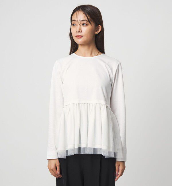 UNITED ARROWS green label relaxing「ティアード ペプラム プルオーバー カットソー」|Tシャツ・カットソー|