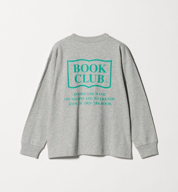 UNITED ARROWS green label relaxing「【別注】＜BOOK CLUB＞ロゴ ロングスリーブTシャツ / キッズ  140cm-150cm」|Tシャツ・カットソー|LT.GRAY
