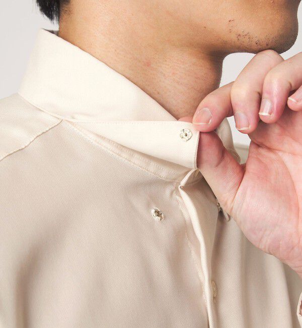 UNITED ARROWS green label relaxing「エブリット コットンオックス ソリッド スナップ ボタンダウン シャツ -イージーアイロン-」|シャツ・ブラウス|