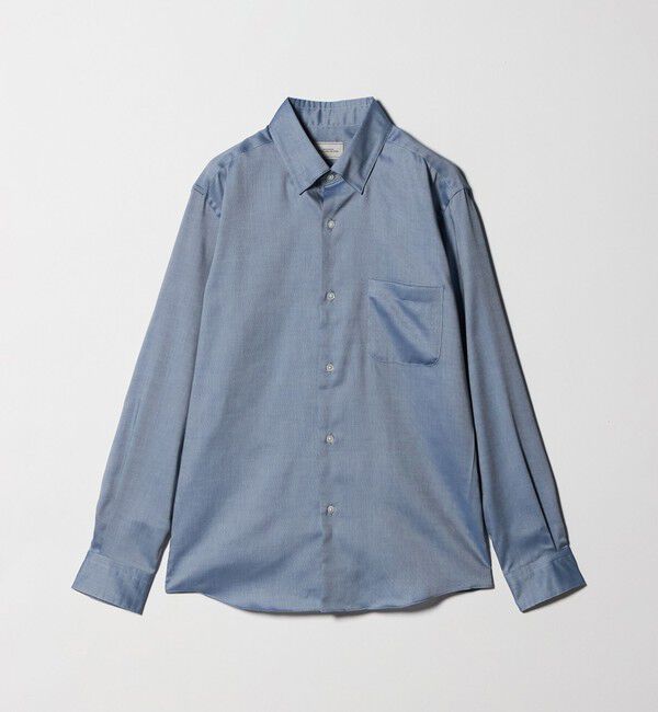 UNITED ARROWS green label relaxing「エブリット コットンオックス ソリッド スナップ ボタンダウン シャツ -イージーアイロン-」|シャツ・ブラウス|