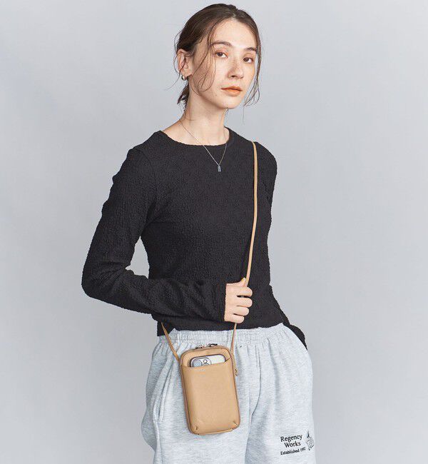 BEAUTY&YOUTH UNITED ARROWS「レザー ジップスリム ウォレットショルダー」|ショルダー・メッセンジャー|