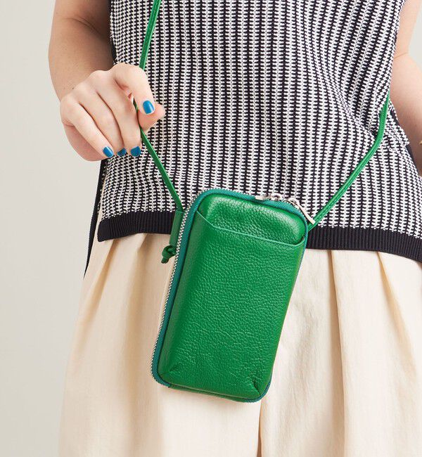 BEAUTY&YOUTH UNITED ARROWS「レザー ジップスリム ウォレットショルダー」|ショルダー・メッセンジャー|