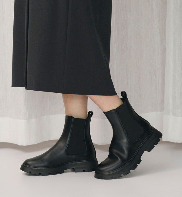 BEAUTY&YOUTH UNITED ARROWS「サイドゴアブーツ -晴雨兼用-」|ショートブーツ|BLACK