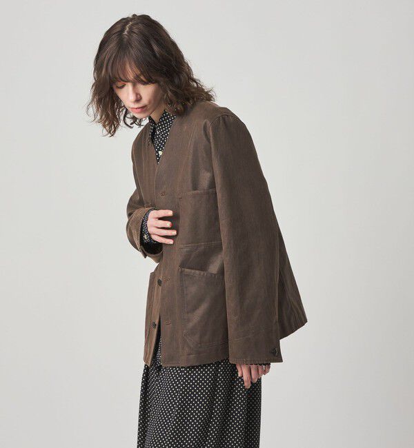 STEVEN ALAN「＜Steven Alan＞クラック ライク ノーカラー ジャケット」|その他|