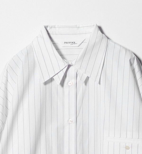 BEAUTY&YOUTH UNITED ARROWS「＜provoke＞ストライプ レイヤード ビッグシャツ」|シャツ・ブラウス|