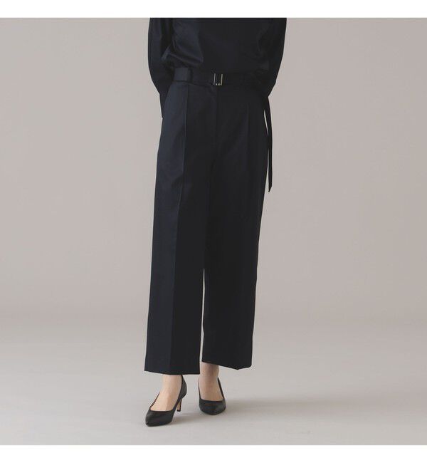 Demi-Luxe BEAMS 「Oggi &times; Demi-Luxe BEAMS / コットン ベルテッドパンツ」|チノ|