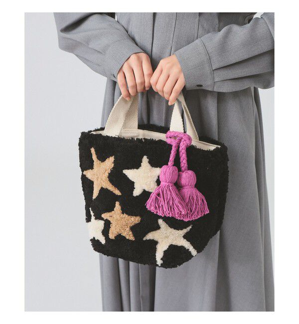 Ray BEAMS 「【別注】Lilas Campbell / スター トートバッグ」|トートバッグ|BLACK