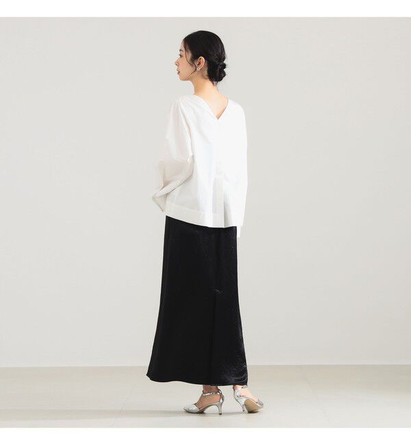 Demi-Luxe BEAMS 「バックオープン コットンブラウス」|シャツ・ブラウス|