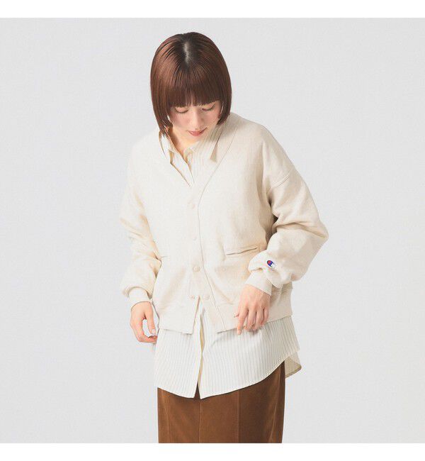 Ray BEAMS 「【別注】Champion / リバースウィーブ(R) カーディガン」|スウェット・ジャージ|オートミール