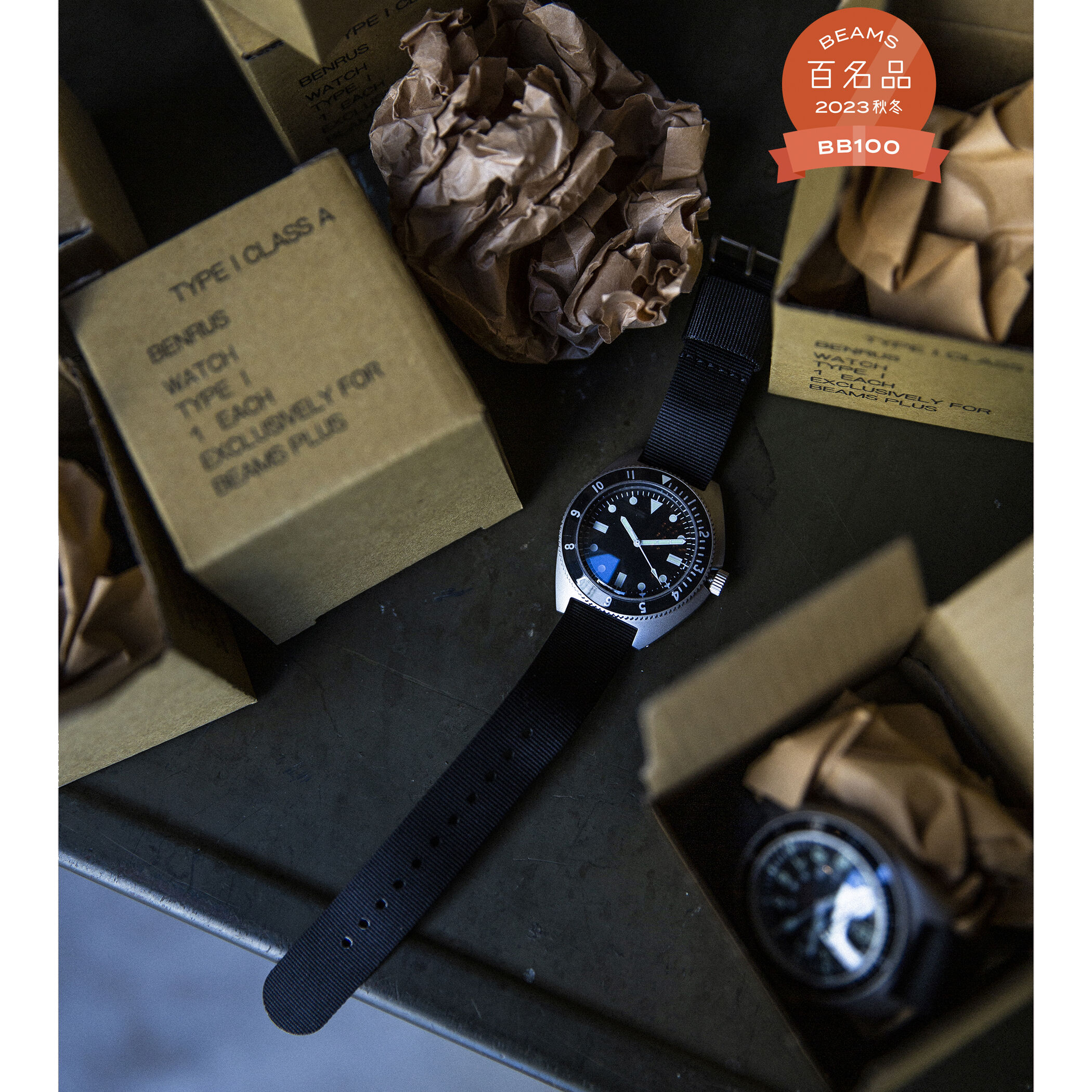 BEAMS PLUS「【ビームスの百名品】BENRUS_&times; BEAMS PLUS / 別注 TYPEⅠ」|腕時計|SILVER