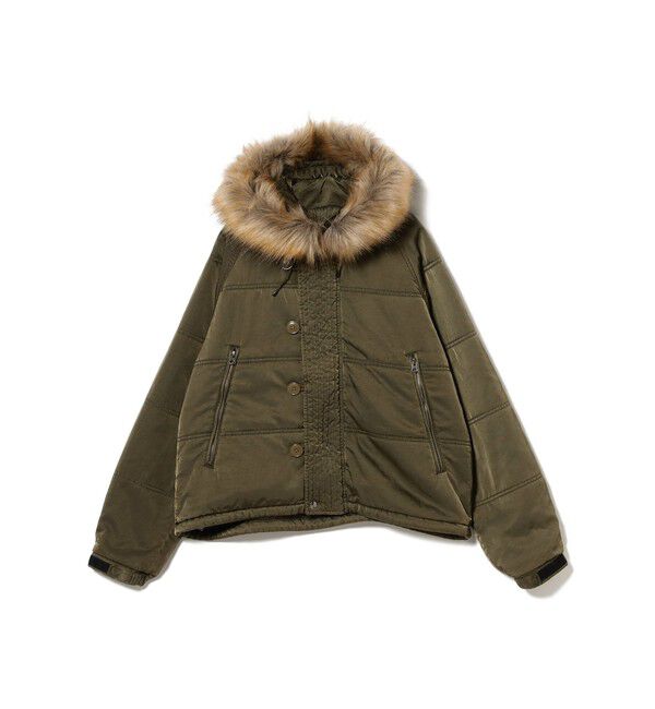 BEAMS「ガーメントダイ N-2B ジャケット」|ブルゾン・スタジャン|OLIVE