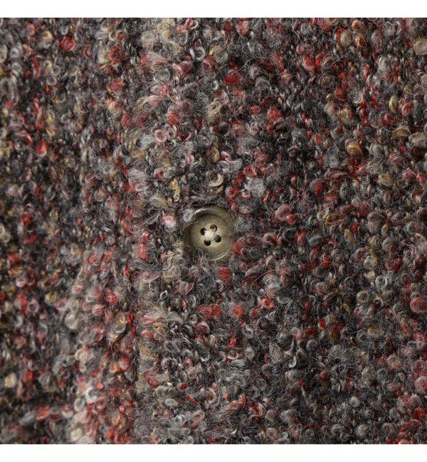 BEAMS「5ゲージ ブークレ カーディガン」|ニット・セーター|