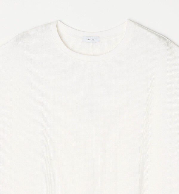 SHIPS any「【WEB限定】SHIPS any:〈洗濯機可能〉ワッフル ワイド TEE」|Tシャツ・カットソー|