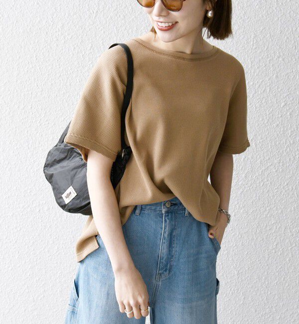 SHIPS any「【WEB限定】SHIPS any:〈洗濯機可能〉ワッフル ワイド TEE」|Tシャツ・カットソー|