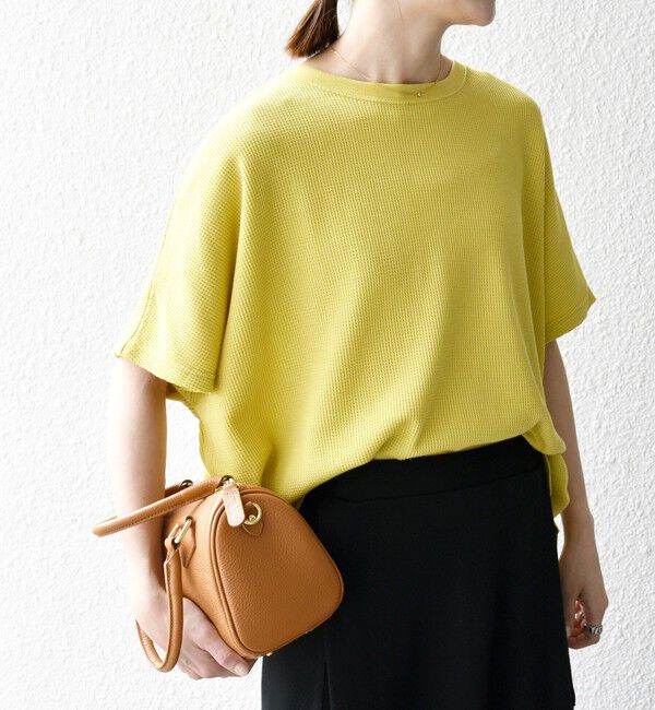 SHIPS any「【WEB限定】SHIPS any:〈洗濯機可能〉ワッフル ワイド TEE」|Tシャツ・カットソー|