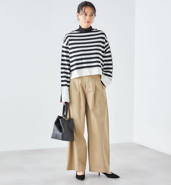 SHIPS for women「〈手洗い可能〉前後2WAY TOKUSHIMA ボーダー ニット 24SS ◇」|ニット・セーター|