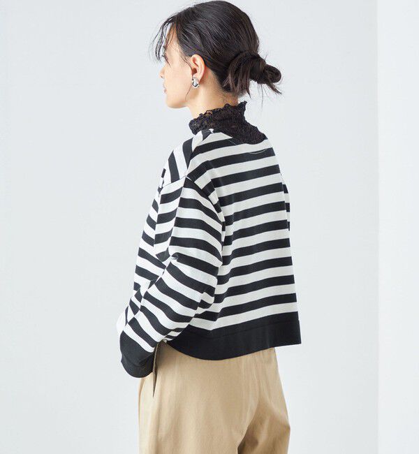 SHIPS for women「〈手洗い可能〉前後2WAY TOKUSHIMA ボーダー ニット 24SS ◇」|ニット・セーター|