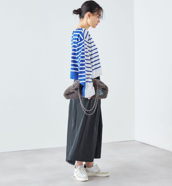 SHIPS for women「〈手洗い可能〉前後2WAY TOKUSHIMA ボーダー ニット 24SS ◇」|ニット・セーター|