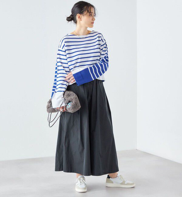 SHIPS for women「〈手洗い可能〉前後2WAY TOKUSHIMA ボーダー ニット 24SS ◇」|ニット・セーター|