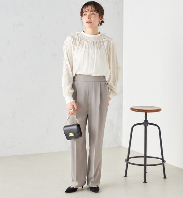 SHIPS for women「〈手洗い可能〉強撚 へビー ツイル ストレート パンツ 24SS ◇」|その他|