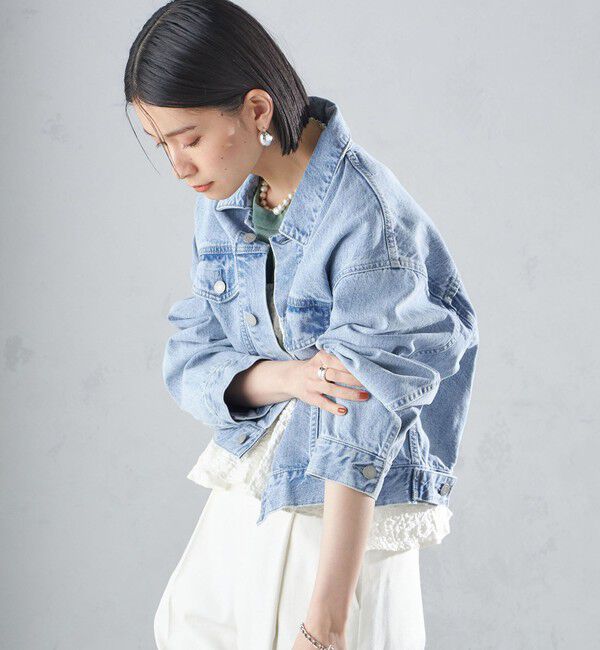 SHIPS for women「〈洗濯機可能〉クロップド デニム ジャケット 24SS ◇」|その他|