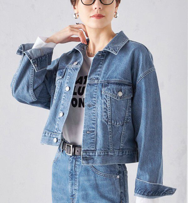 SHIPS for women「〈洗濯機可能〉クロップド デニム ジャケット 24SS ◇」|その他|