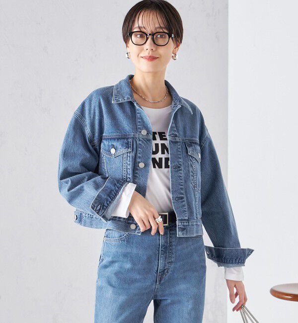SHIPS for women「〈洗濯機可能〉クロップド デニム ジャケット 24SS ◇」|その他|
