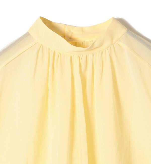 SHIPS for women「〈手洗い可能〉ボイル オーガンジー シャーリング ボリューム ブラウス 24SS ◇」|シャツ・ブラウス|