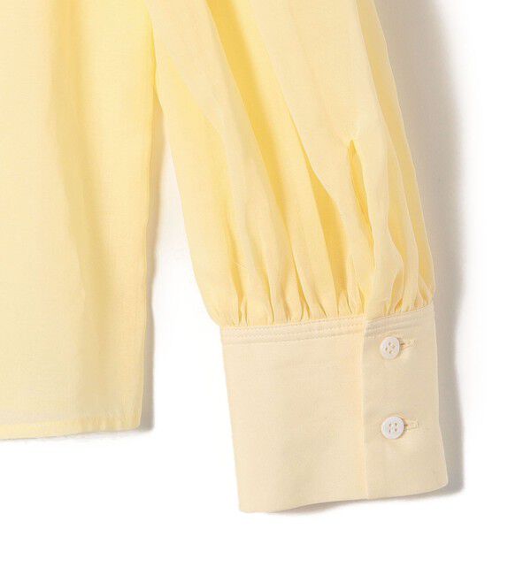 SHIPS for women「〈手洗い可能〉ボイル オーガンジー シャーリング ボリューム ブラウス 24SS ◇」|シャツ・ブラウス|