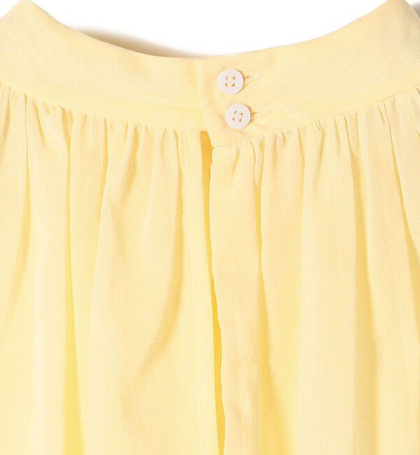 SHIPS for women「〈手洗い可能〉ボイル オーガンジー シャーリング ボリューム ブラウス 24SS ◇」|シャツ・ブラウス|