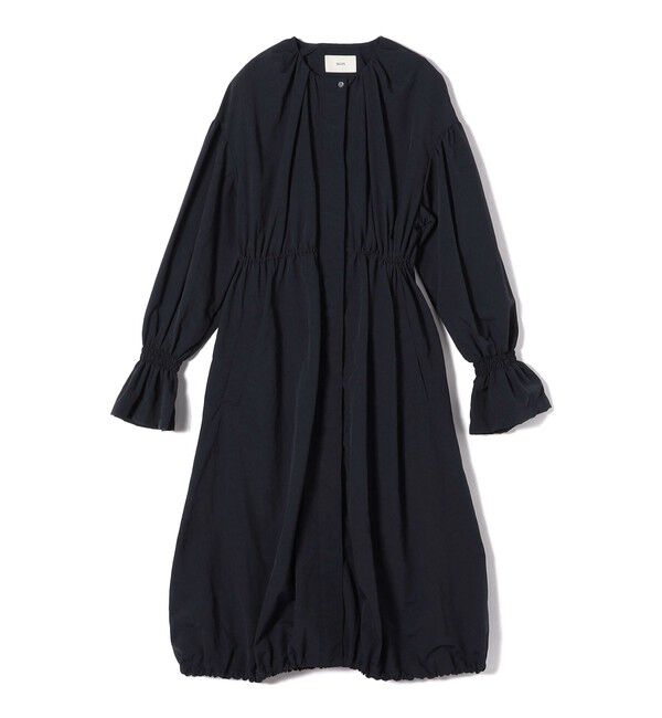 SHIPS for women「〈撥水加工/手洗い可能〉裾 ドロスト ノーカラー ロング コート 24SS ◇」|ノーカラーコート|