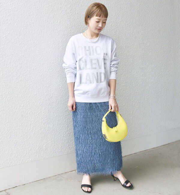 SHIPS for women「【WEB限定】〈手洗い可能〉フリンジ ラメ タイト スカート」|スカート|