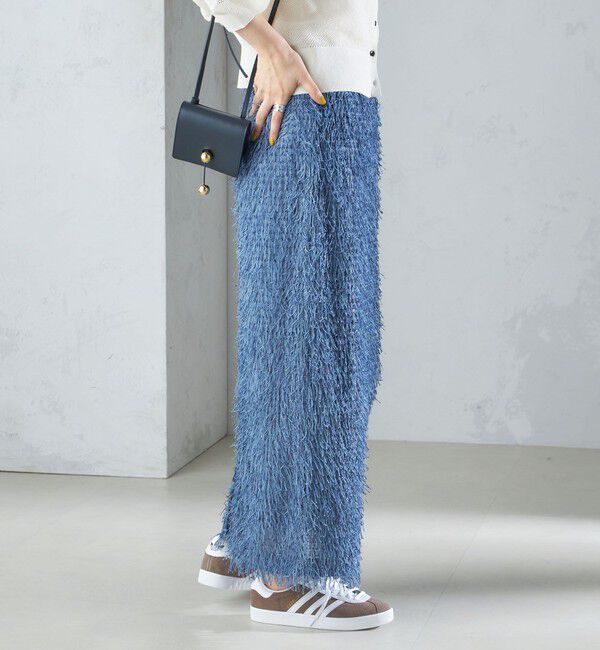 SHIPS for women「【WEB限定】〈手洗い可能〉フリンジ ラメ タイト スカート」|スカート|