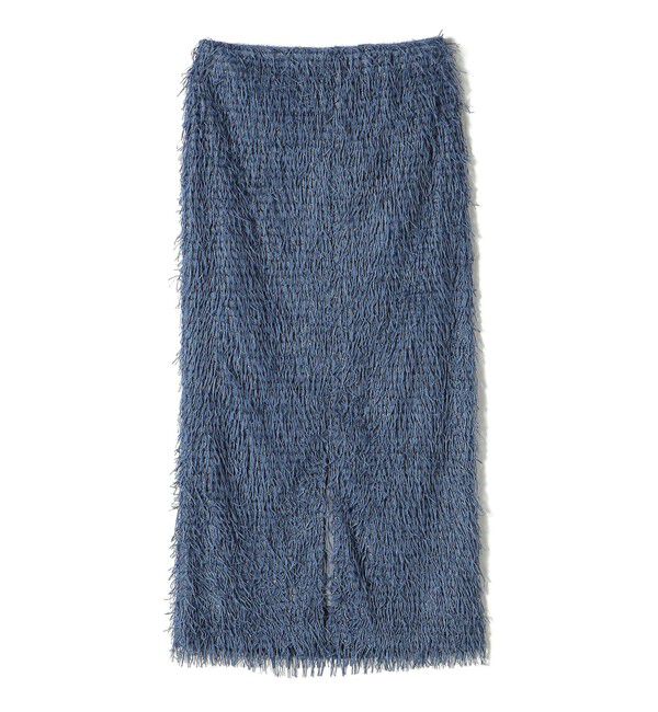 SHIPS for women「【WEB限定】〈手洗い可能〉フリンジ ラメ タイト スカート」|スカート|