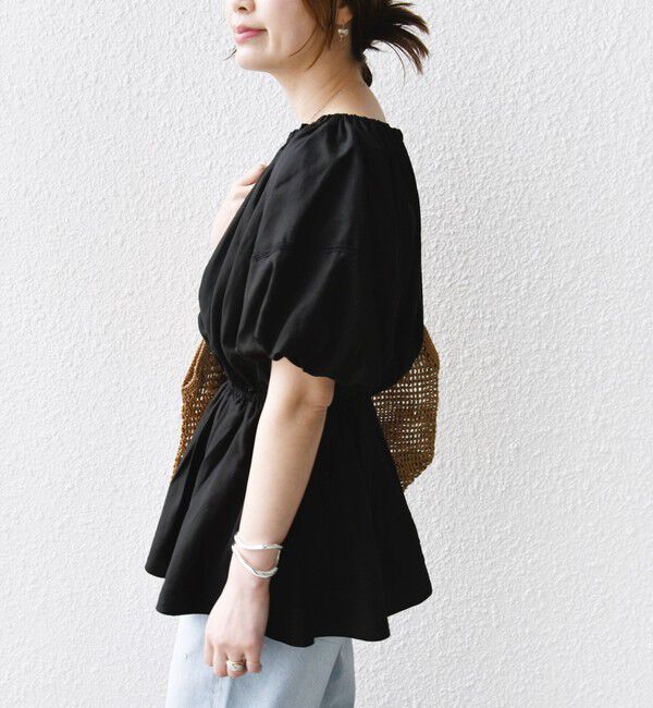 SHIPS for women「【WEB限定】〈洗濯機可能〉麻混 2WAY オフショルダー ブラウス」|シャツ・ブラウス|