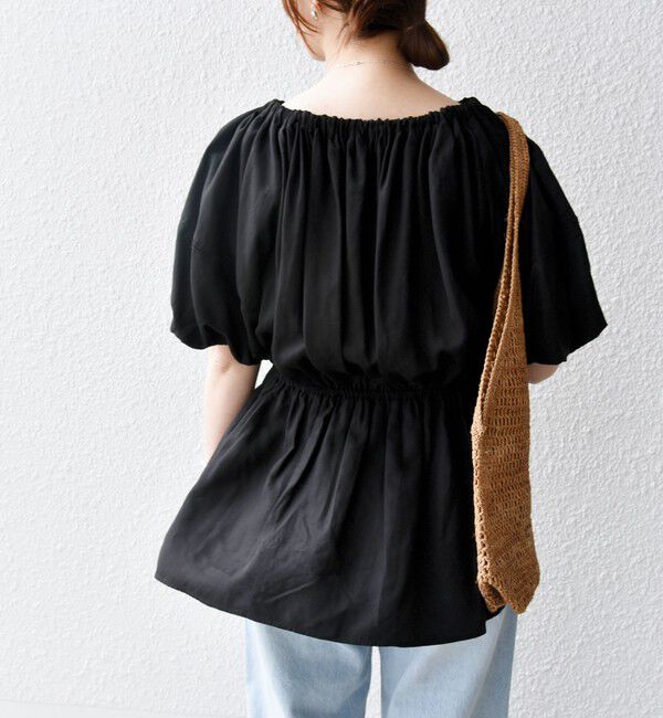 SHIPS for women「【WEB限定】〈洗濯機可能〉麻混 2WAY オフショルダー ブラウス」|シャツ・ブラウス|