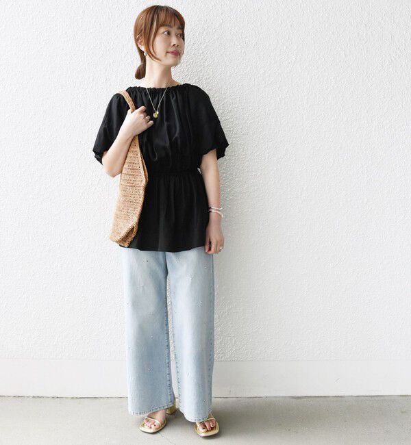 SHIPS for women「【WEB限定】〈洗濯機可能〉麻混 2WAY オフショルダー ブラウス」|シャツ・ブラウス|