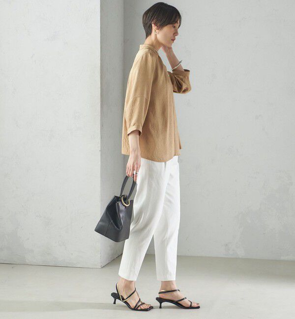 SHIPS for women「〈手洗い可能／UVカット〉ドライ オックス テーパード パンツ」|その他|