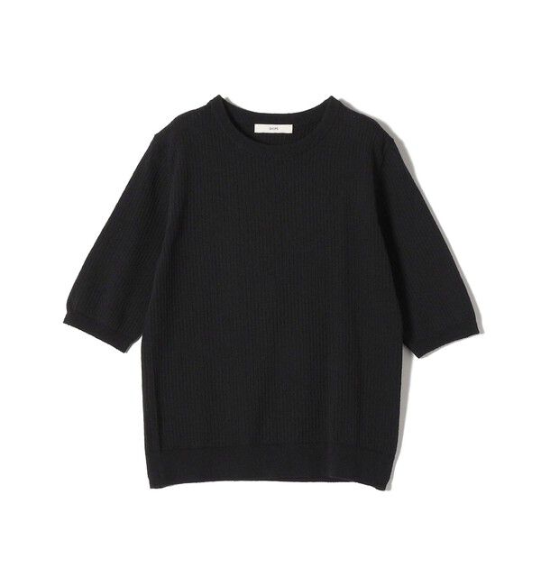 SHIPS for women「〈手洗い可能〉コットン ナイロン リブ ニット TEE」|ニット・セーター|