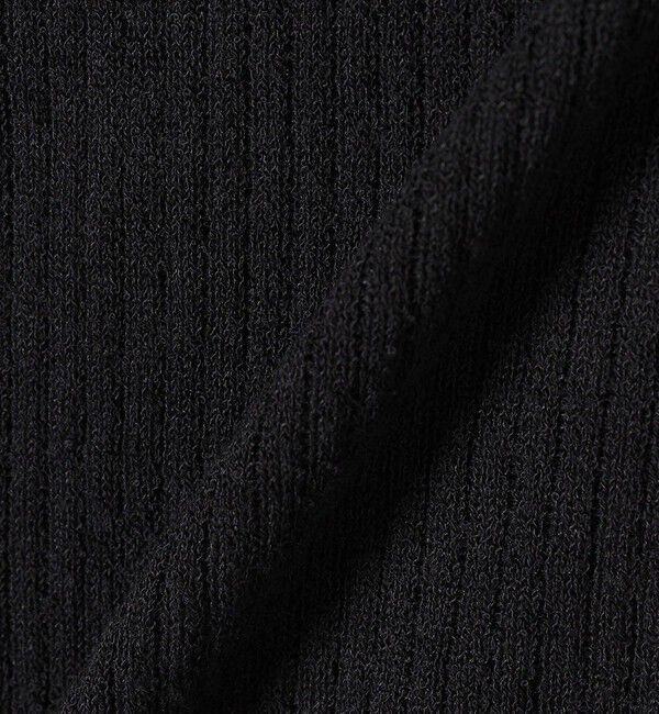 SHIPS for women「〈手洗い可能〉コットン ナイロン リブ ニット TEE」|ニット・セーター|