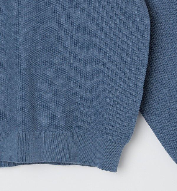 SHIPS「SHIPS:〈洗濯機可能〉SOLOTEX(R) コットン ピケ Vネック ニット」|ニット・セーター|