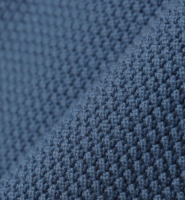 SHIPS「SHIPS:〈洗濯機可能〉SOLOTEX(R) コットン ピケ Vネック ニット」|ニット・セーター|