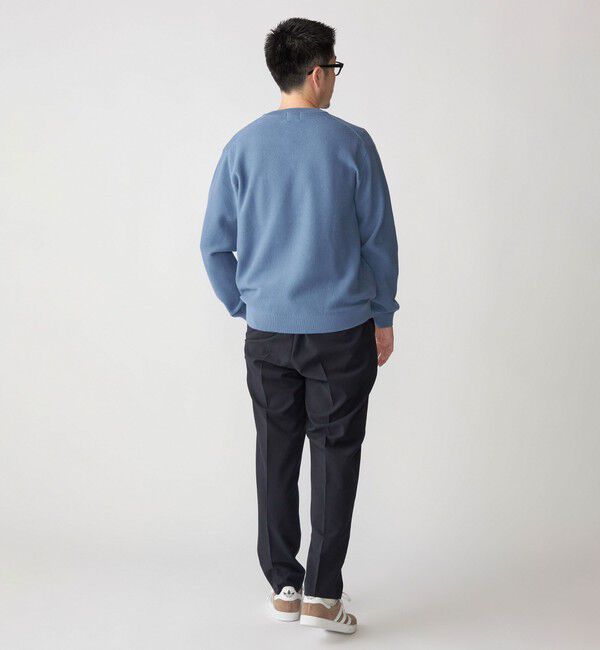 SHIPS「SHIPS:〈洗濯機可能〉SOLOTEX(R) コットン ピケ Vネック ニット」|ニット・セーター|