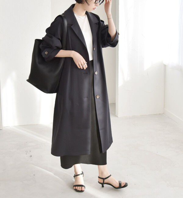 quaranciel「quaranciel: ダブル サテン バルマカーン コート」|その他|